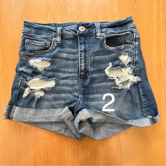 American Eagle and STS blue jean shorts bundle of 3 pairs - Picture 4 of 7